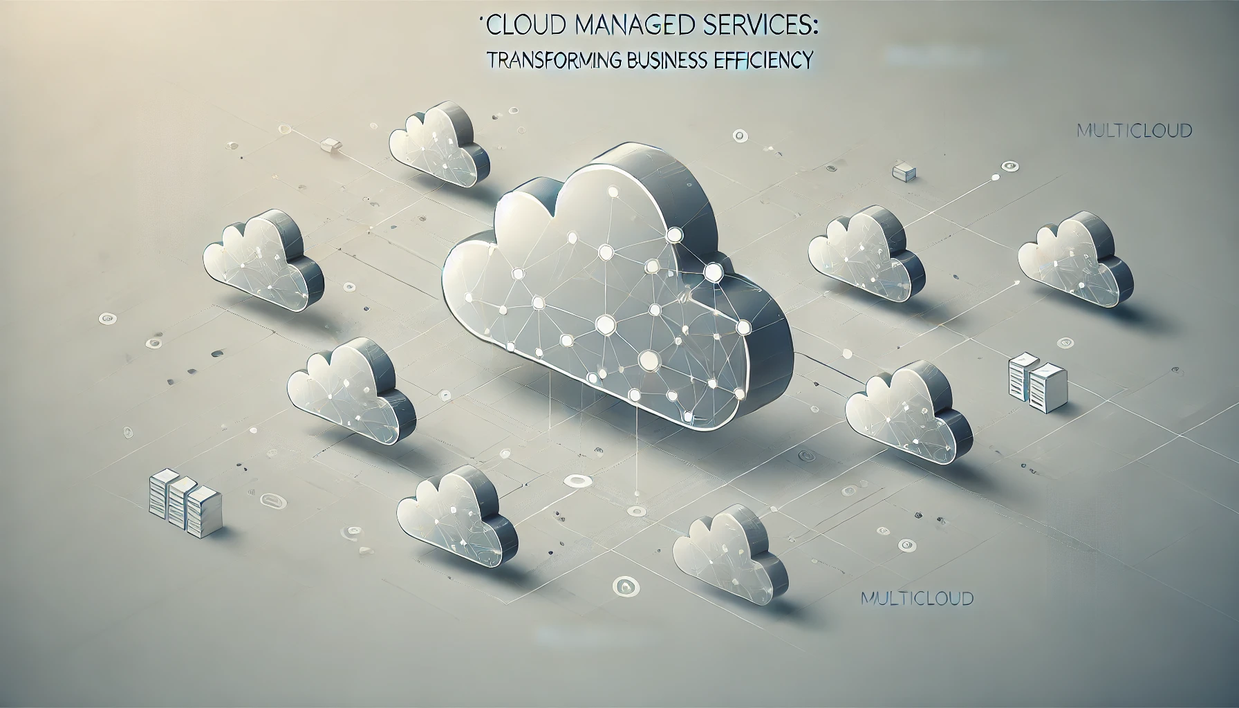 Illustration highlighting the benefits of Cloud Managed Services for enhanced security, optimization, and automation